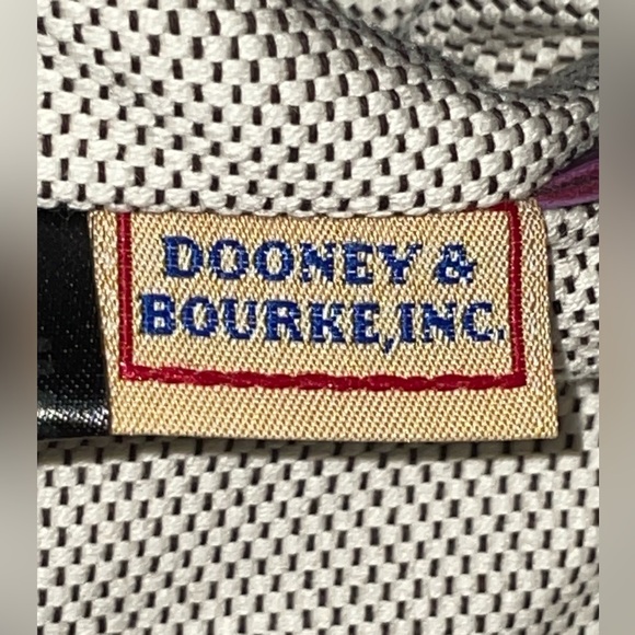 DOONEY AND BOURKE SIGNATURE PURPLE HANDBAG PURSE WALLET KEYRING SET RARE HTF - Picture 3 of 16